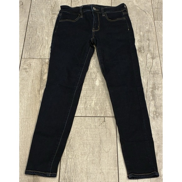 American Eagle By Payless Denim - American Eagle Super Stretch Womens Size 2 Mid Rise Jegging Dark Wash Denim Jean